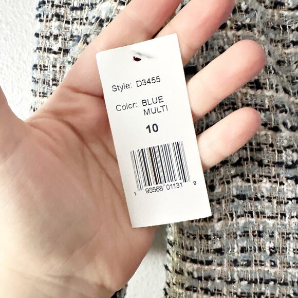 Alexia Admor Navy and White Tweed Mini Dress - Picture 10 of 16